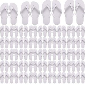 White flip flops multiple sizes bulk